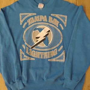 VTG Hanes Tampa Bay Lightning 1993 Graphic NHL Sweatshirt Men's XL